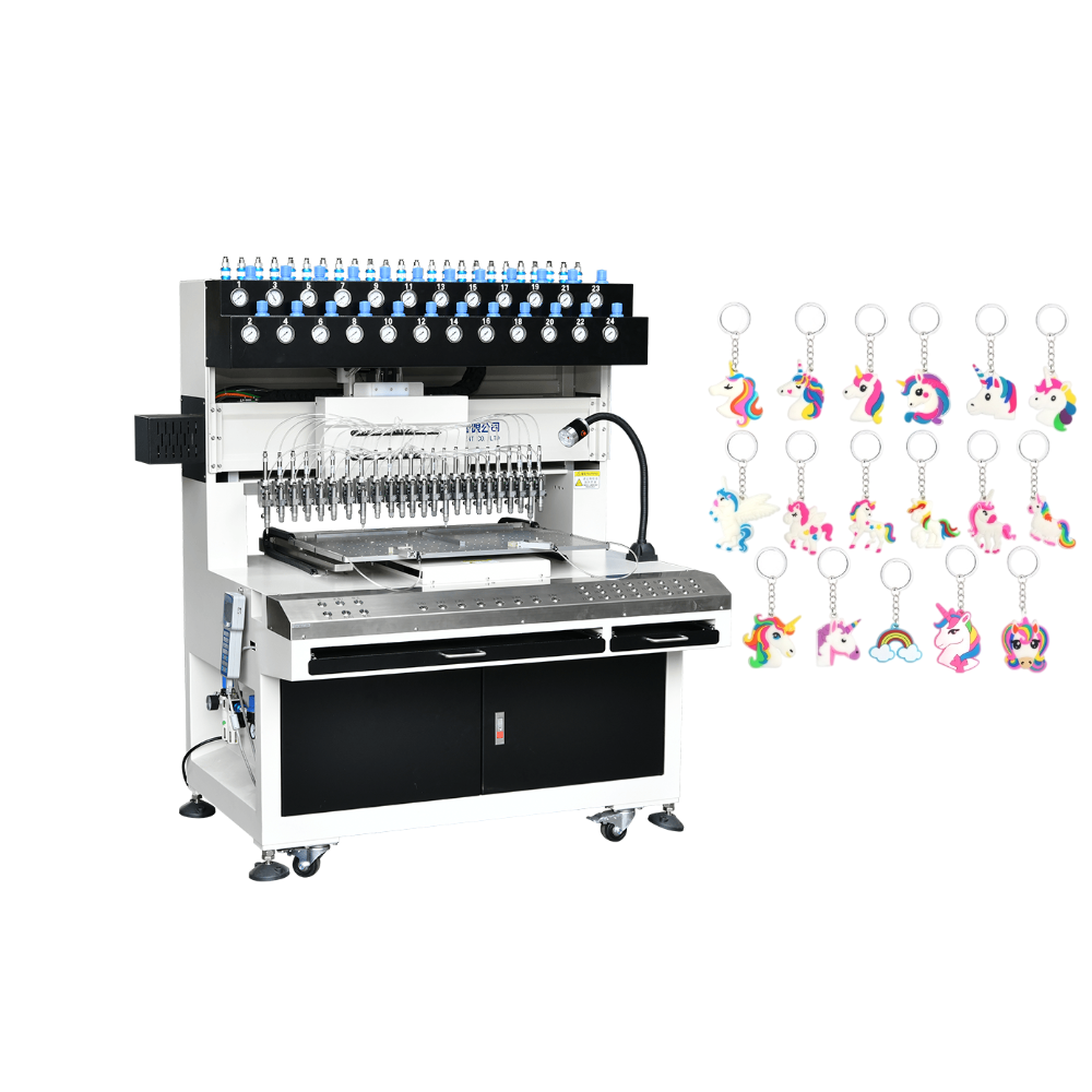 Mini Emotion soft pvc Keyring filling machine